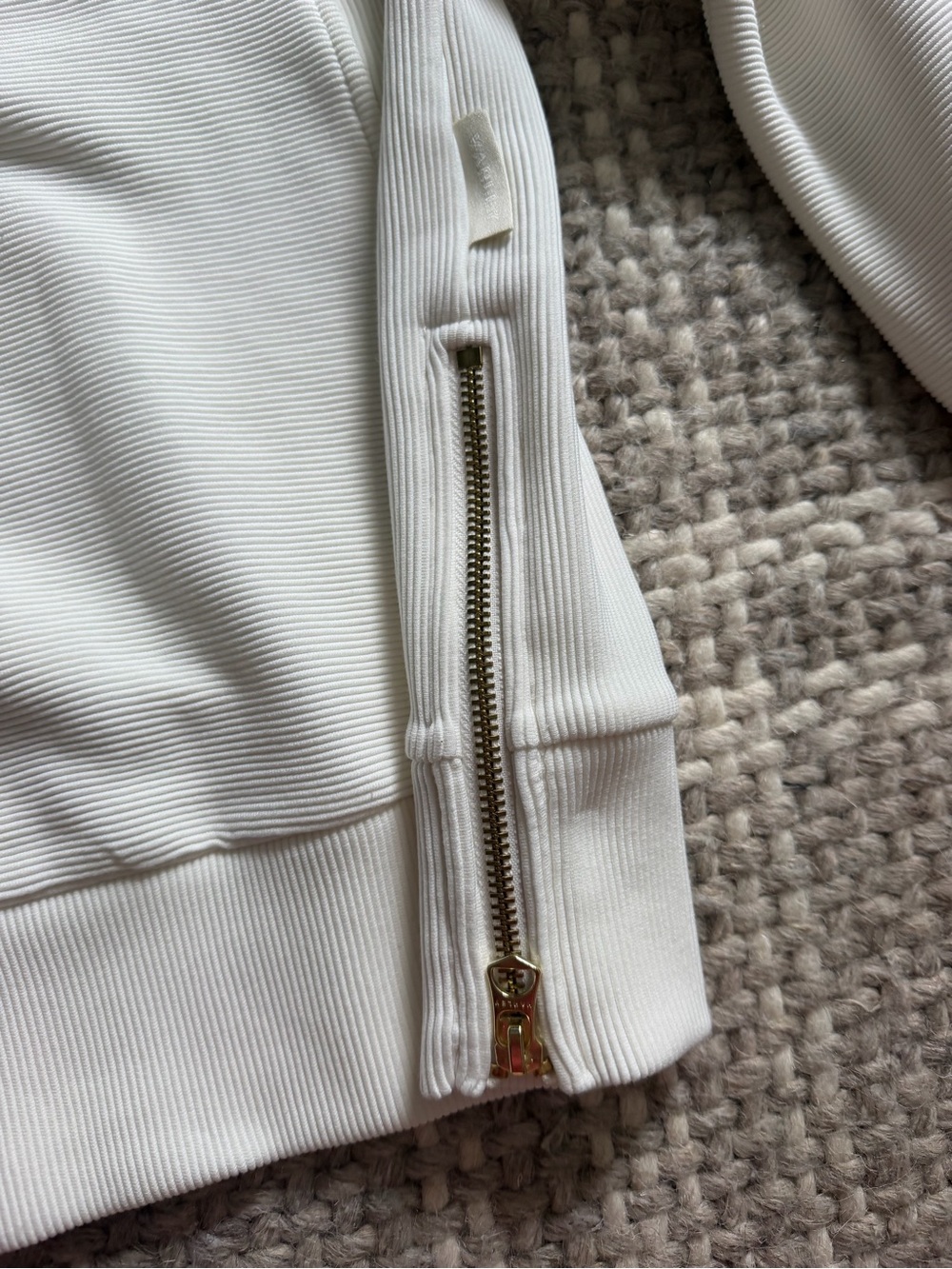 Varley Ribbed Pullover w/ Gold Side Zips - Picture 4 of 4
